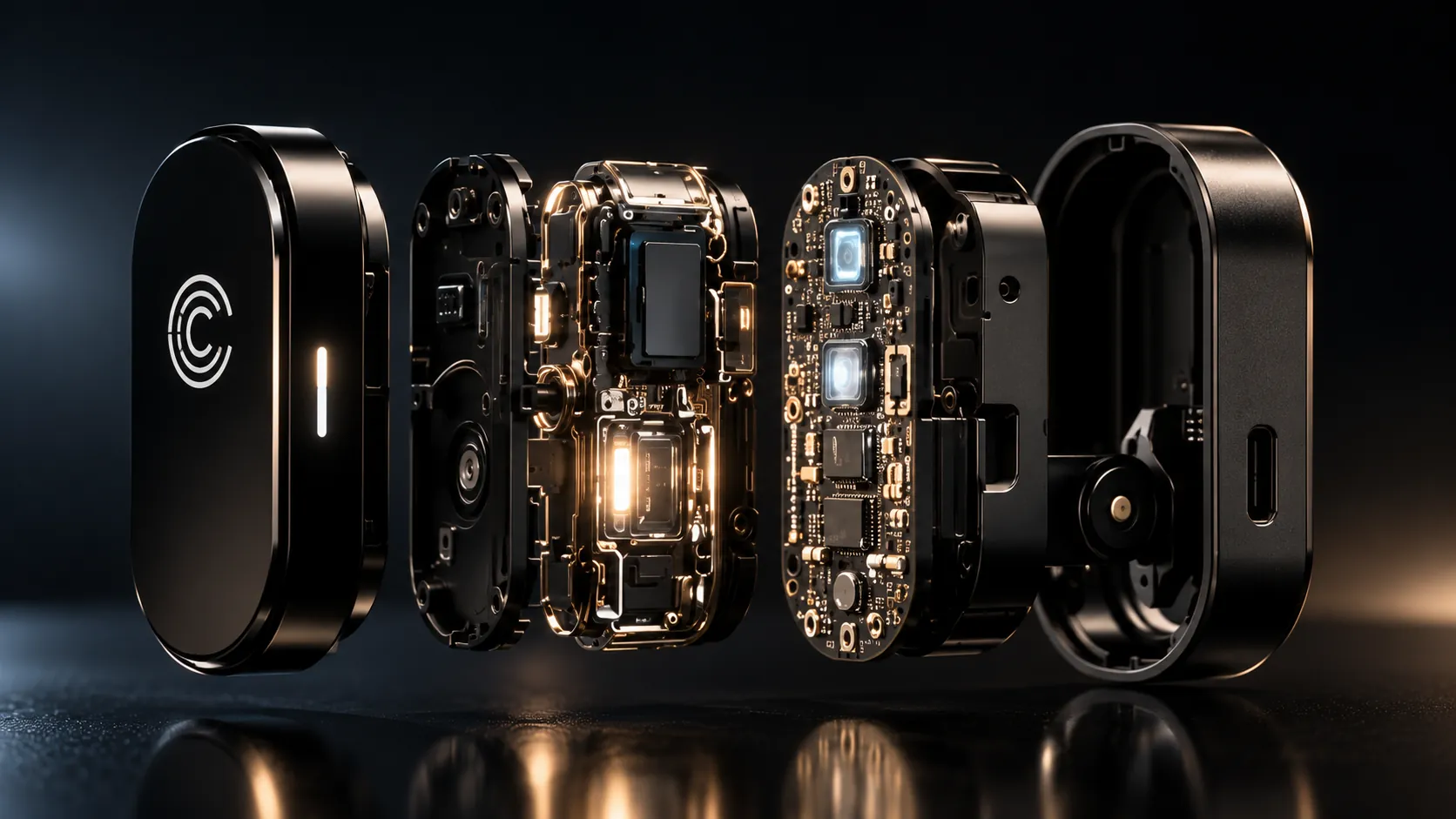 Exploded view of the ORVIS device showing its internal layers